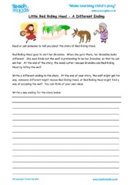Worksheets for kids - little-red-riding-alt-ending